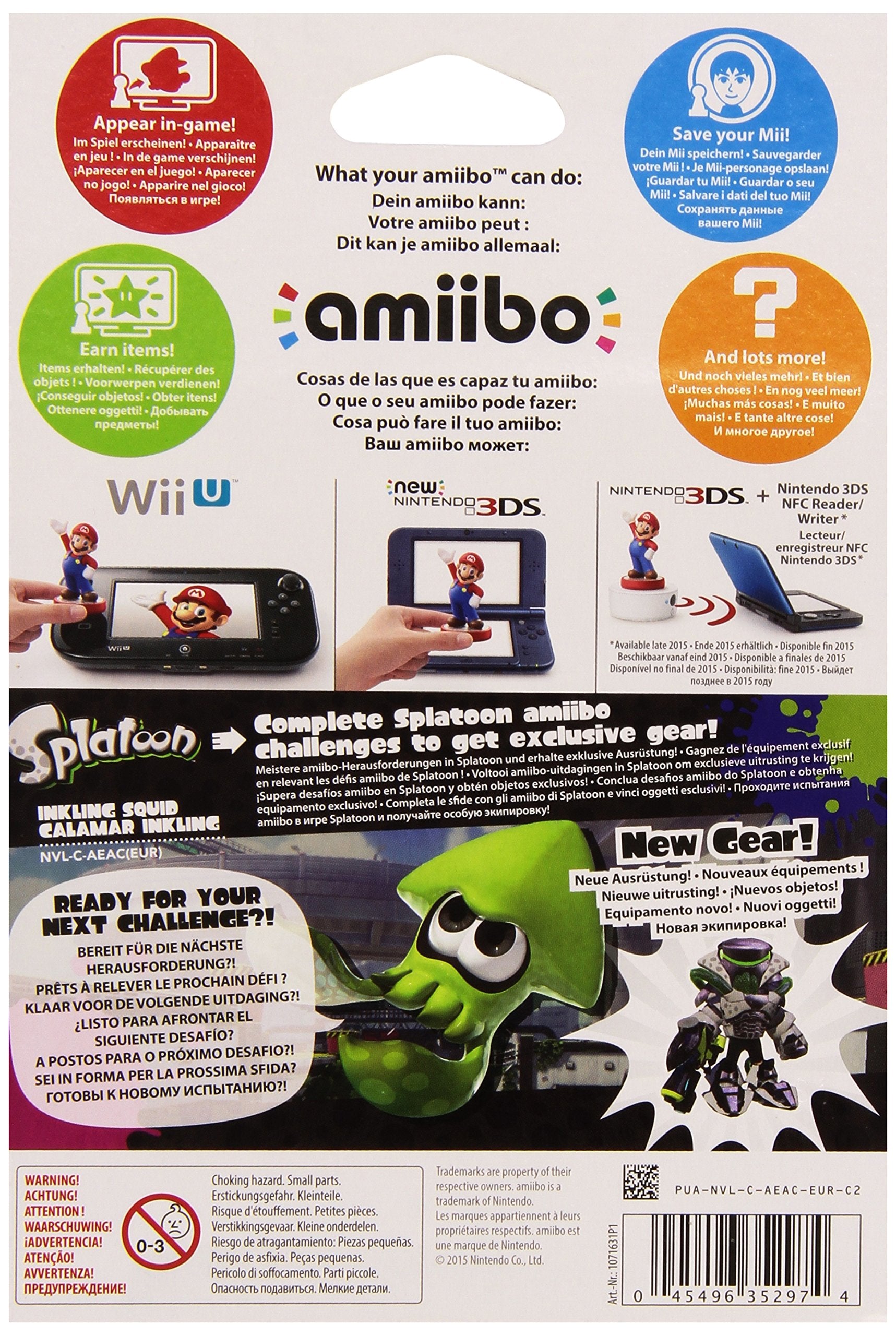 Nintendo - Figura Amiibo Splatoon Calamar Nintendo - Figura Amiibo Splatoon Calamar